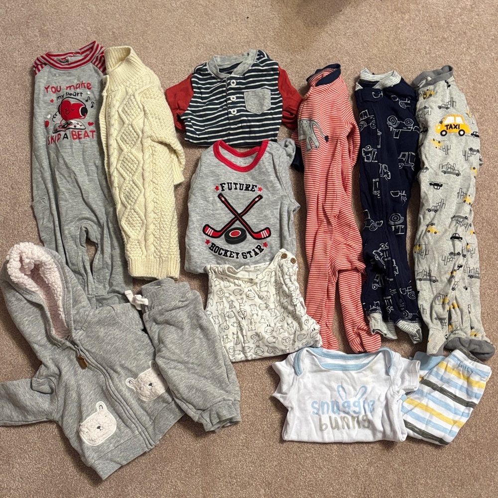 Bundle of baby boy clothes